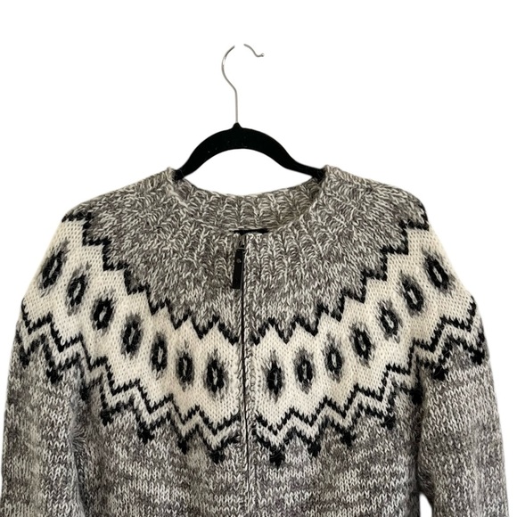 Icewear Hulda Gray Icelandic Wool Sweater With Zipper Cardigan NWT Large - Picture 3 of 10